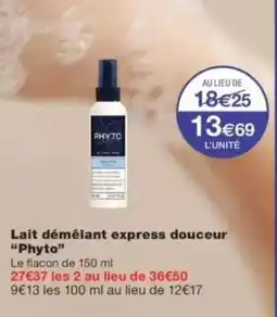Monop' PHYTO Lait démêlant express douceur offre