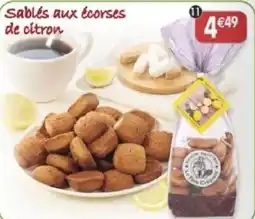 Maximo Sablés aux écorces de citron offre