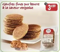 Maximo Gaufres fines pur beurre à la saveur vergeoise offre