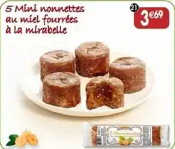 Maximo 5 Mini nonnettes au miel fourrées à la mirabelle offre