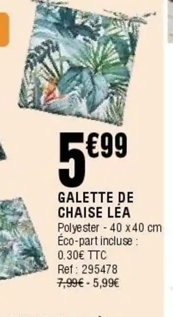 Galette de chaise lea