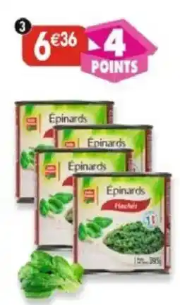 Maximo Lot de 4 boîtes 1/2 d'épinards hachés offre