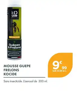 Point Vert Kocide mousse guêpe frelons offre