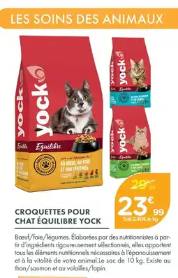 Point Vert Yock croquettes pour chat équilibre offre