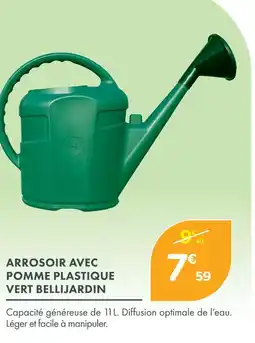 Point Vert Bellijardin arrosoir avec pomme plastique vert offre