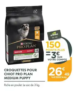 Point Vert Pro plan croquettes pour chiot offre