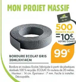 Point Vert Ecolat bordure gris 20mlxh14cm offre