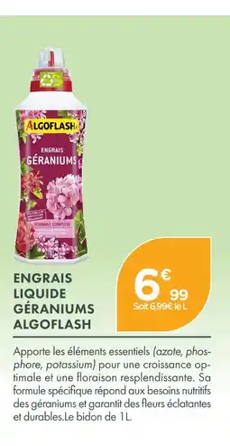 Point Vert Algoflash engrais liquide géraniums offre