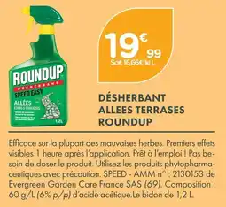Point Vert Roundup désherbant allées terrasses offre