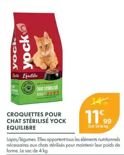 Point Vert Yock croquettes pour chat stérilisé équilibre offre