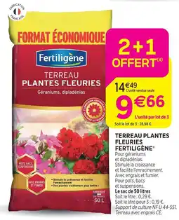 Delbard Fertiligène terreau plantes fleuries fertiligène offre