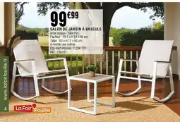 La Foir'Fouille Salon de jardin à bascule offre