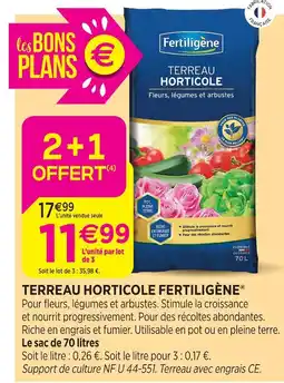 Delbard Fertiligène terreau horticole fertiligène offre