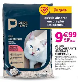 Delbard Pure family litière agglomérante minérale pure family offre