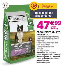 Delbard Authentiq’ croquettes adulte authentiq’ offre