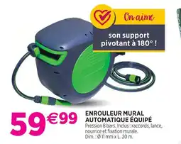 Delbard Enrouleur mural automatique équipé offre
