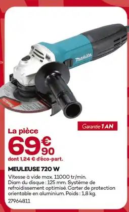 Gedimat Makita meuleuse 720 w offre