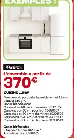 Gedimat Cuisine luna offre