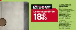Gedimat Carrelage mur cementside offre