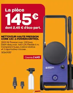 Gedimat Nilfisk nettoyeur haute pression core 130-6 powercontrol offre