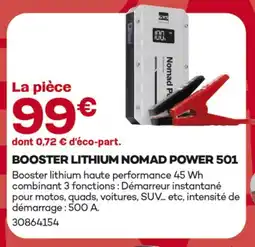 Gedimat Gys booster lithium nomad power 501 offre