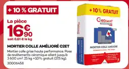 Gedimat Mortier colle amélioré c2et offre
