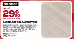 Gedimat Carrelage sol cardostone offre