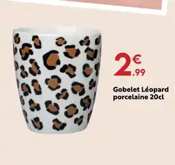 Maxi Bazar Gobelet léopard offre