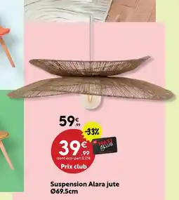 Maxi Bazar Suspension alara jute ø69.5cm offre