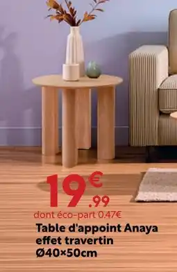 Maxi Bazar Table d'appoint anaya offre