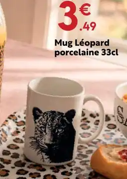 Maxi Bazar Mug léopard porcelaine 33 cl offre