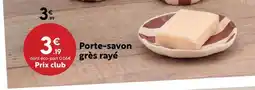Maxi Bazar Porte-savon grès rayé offre