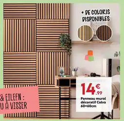 Maxi Bazar Panneau mural décoratif colva 60×60cm offre