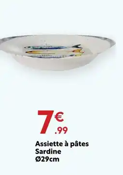 Maxi Bazar Assiette à pâtes sardine offre