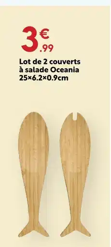 Maxi Bazar Lot de 2 couverts à salade oceania offre