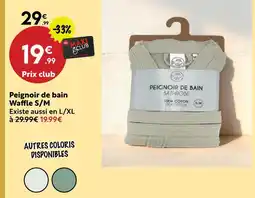 Maxi Bazar Peignoir de bain waffle s/m offre