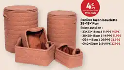 Maxi Bazar Panière façon bouclette offre