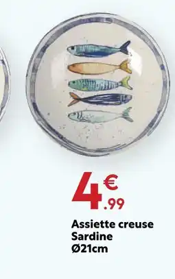 Maxi Bazar Assiette creuse sardine ø21cm offre