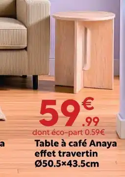 Maxi Bazar Table à café anaya offre
