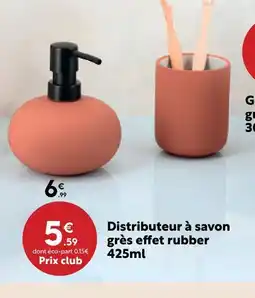 Maxi Bazar Distributeur à savon grès effet rubber offre