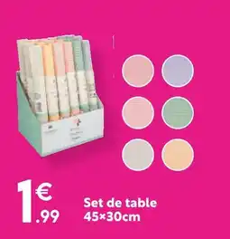 Maxi Bazar Set de table offre