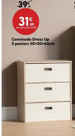 Maxi Bazar Commode dress up 3 paniers offre