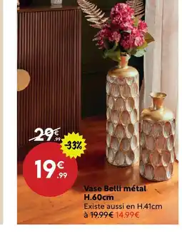Maxi Bazar Vase belli métal offre