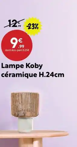 Maxi Bazar Lampe koby céramique offre