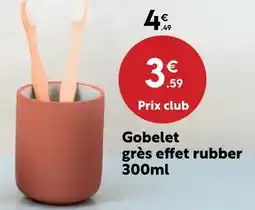 Maxi Bazar Gobelet grès effet rubber offre
