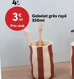 Maxi Bazar Gobelet grès rayé offre