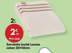 Maxi Bazar Serviette invité louise coton offre