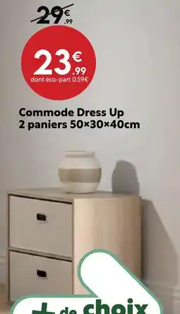 Maxi Bazar Commode dress up 2 paniers 50×30×40cm offre