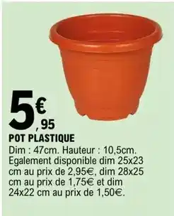 E.Leclerc Dim - pot plastique offre