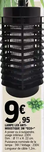 E.Leclerc Dim - lampe led a gat moustique 3w offre